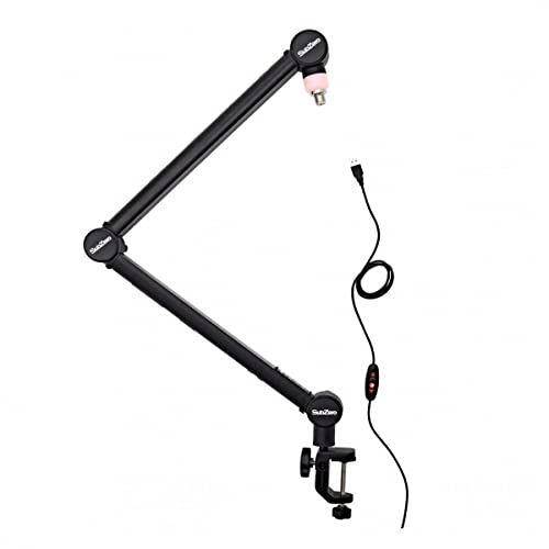 SubZero Studio-Mikrofonarm mit LED-Licht – Max. Belastung 2 kg
