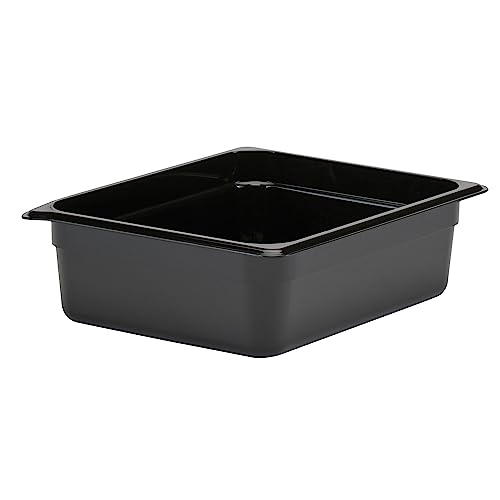 Cambro 24CW Camwear Polycarbonat Gn-Behälter, GN 1/2, Schwarz, 5.9 L, 32.5cm x 26.5cm x 10cm, 6 Stück