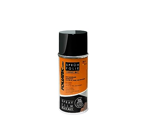 Foliatec Sprühfolie Auto Felgenfolie Sprüh Lack für Felgen, Schwarz Matt, 150 ml