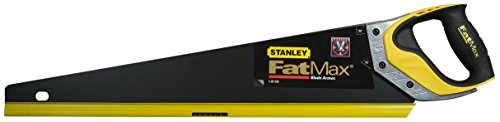 Stanley FatMax Gen2 Appliflon Handsäge (550 mm Länge, 7 Zähne/Inch, 1mm Klingenbreite, Tri-Material-Handgriff) 2-20-530