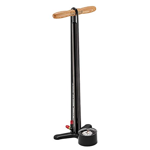 Lezyne Standpumpe Steel Floor Drive 220 PSI, schwarz, M, 1-FP-SFLDR-V704