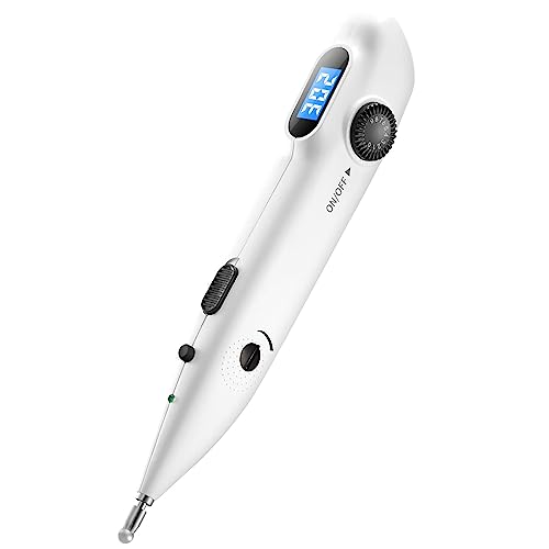 Leawell 2 in 1 Akupunktur Stift Elektrisch Akupunkturstift Punktsucher Akupunktur Finder Elektronisch Medisana Therapiegeraet Elektrischer Pen zur Muskel Schmerzlinderung