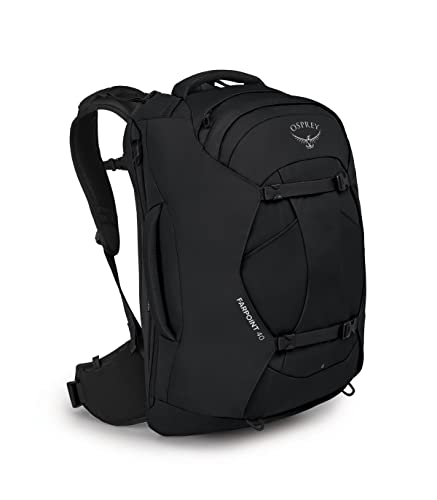 Osprey Europe Herren Farpoint 40 Rucksack, Schwarz, Einheitsgröße