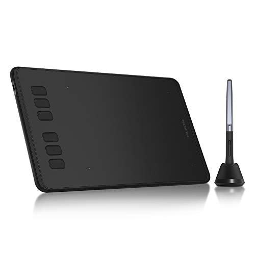 HUION Inspiroy H640P Grafikzeichnung Tablet mit batteriefreiem Stylus und 6 anpassbaren Funktionstasten, Grafiktablett für Mac Windows Android, ideal für die Arbeit von zu Hause aus und Remote-Lernen