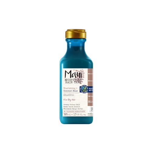 Maui Moisture Nourishing Coconut Milk Shampoo (385 ml), feuchtigkeitsspendendes Locken Shampoo mit Kokosmilch, Guavenextrakt & Mangobutter, Haarpflege für trockenes Haar, vegan*