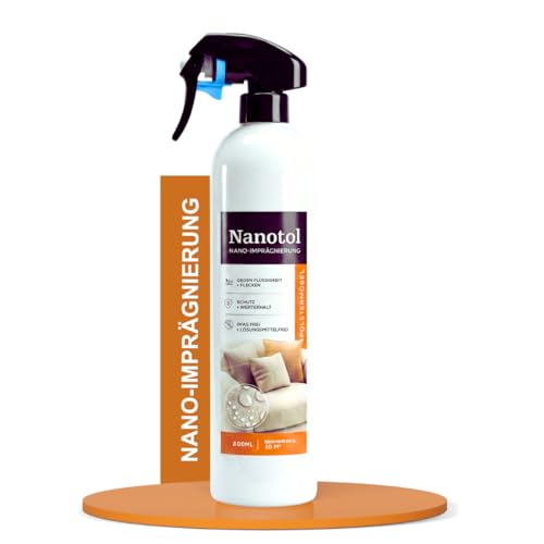 Nanotol Nano Polsterimprägnierung – 500ml Fleckschutz Imprägnierspray für Sofa, Stuhl & Sessel – PFAS-frei & unsichtbar mit Abperleffekt
