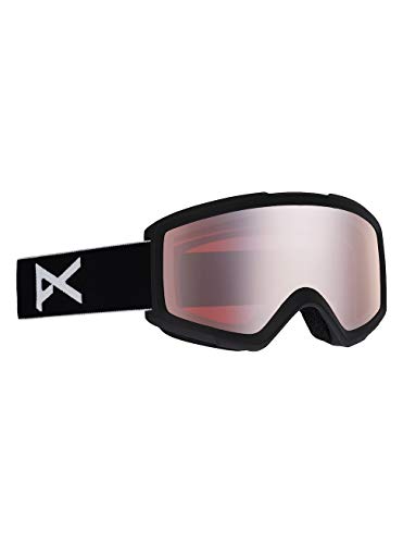 Anon Herren Helix 2.0 with Spare Snowboardbrille, Black/Silver Amber, One Size