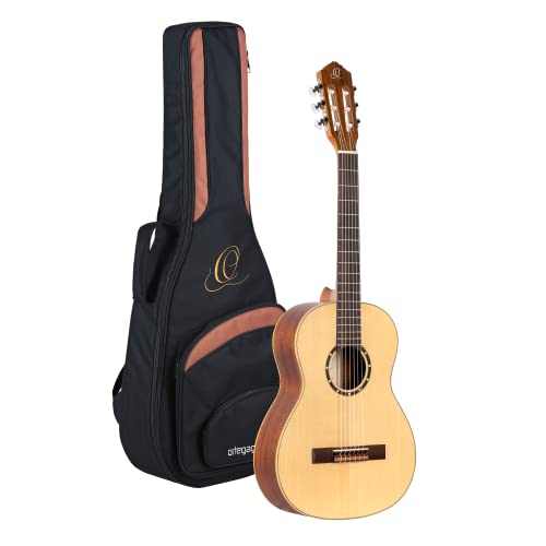 Ortega Guitars Konzertgitarre 3/4-Größe - Family Series - inklusive Gigbag - Mahagoni / Fichtendecke (R121-3/4)