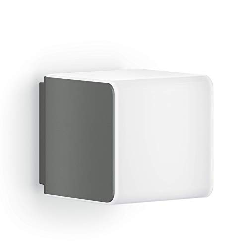 Steinel LED Wandleuchte L 830 SC anthrazit, Wandleuchte, 160° iHF-Bewegungsmelder, vernetzbar, per App bedienbar, UV-beständiger Kunststoff, 9,1 W