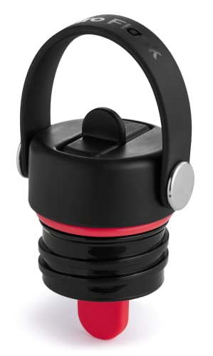 HYDRO FLASK - Auslaufsichere Flex Straw Cap für die Standard Mouth-Trinkflasche aus Edelstahl - Deckel mit Honeycomb-Isolierung für Kühle Getränke - BPA- & Schadstofffrei - Spülmaschinenfest - Black