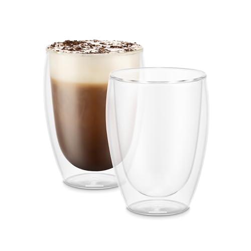 Bodum 4559-10 pavina 2-teiliges Gläser-Set (Doppelwandig, Isoliert, Mundgeblasen, 0,35 liters) transparent