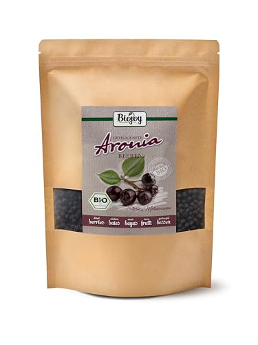 Biojoy BIO-Aroniabeeren (1 kg), getrocknet und ganz (Aronia melanocarpa)