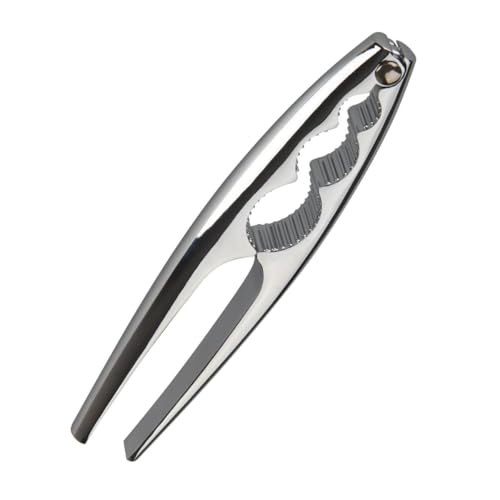 Fackelmann Nussknacker, hochwertiger Nuss-Knacker, robuster Zinkdruckguss mit sehr guter Kraftübertragung (Farbe: Silber), Menge: 1 Stück, ca. 17cm