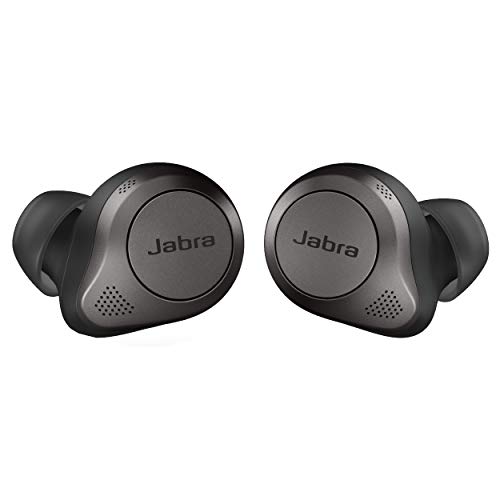 Jabra Elite 85t True Wireless In-Ear Bluetooth Kopfhörer - Earbuds mit Advanced Active Noise Cancellation und kraftvollen Lautsprechern - Kabelloses Ladegehäuse - titanschwarz, Einheitsgröße