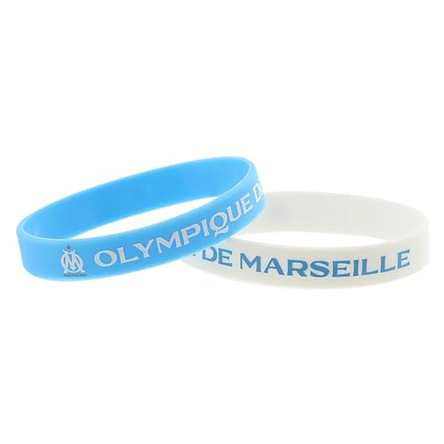 OLYMPIQUE DE MARSEILLE 2 x Armband 'Allez l'OM – Offizielle Kollektion', blau, One size