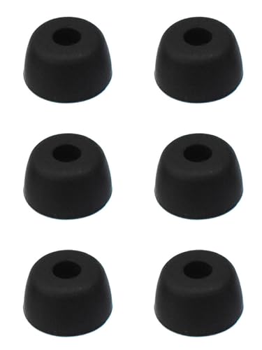 3 Paar Elite75t Ohrstöpsel Ersatz, Ultra Comfort Silikon Elite 65t Ohrstöpsel mit In-Ear Schaumstoff für Jabra Elite 75t/65t/Active/Sport Evolve Kopfhörer, Schwarz