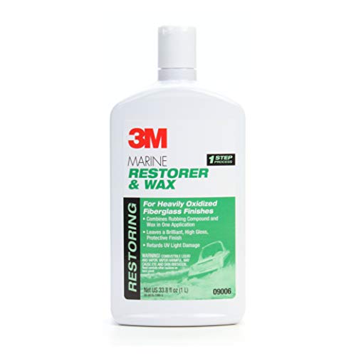 3M Marine Restorer & Wax (09006) – For Boats and RVs – 33.8 Ounces