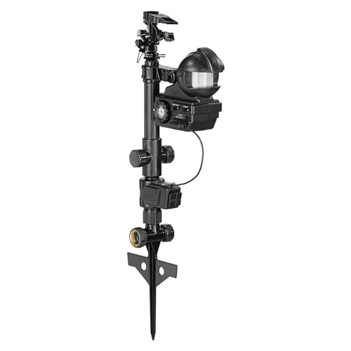 Orbit 62100 Yard Enforcer Bewegungsaktivierter Sprinkler mit Tag- und Nacht-Erkennungsmodi, Schwarz