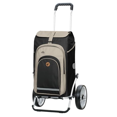 ANDERSEN Einkaufstrolley - Royal Shopper Hydro 2.1 schwarz 62 L bike, Einkaufsroller, Rucksack, Thermo, Aluminium, klappbar, Kugellagerad