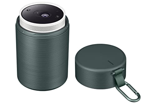 SAMSUNG The Freestyle Tragetasche für Smart Portable Projektor, IP55 wetterfest, Kratzfest, kompakt, schlank, röhrenförmiges Design mit Clip, VG-SCLA00NG dunkelgrün