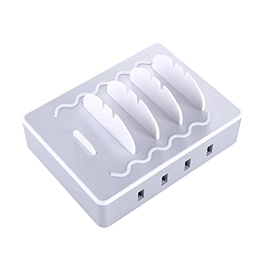 Ganekihedy Ladestation für mehrere Geräte, 4 USB-Ports, Familienladung, max. 2,4 A, für Smartphones und Tablets
