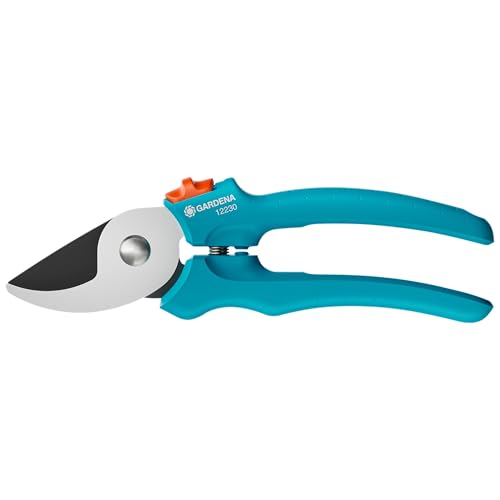 Gardena EasyCut Gartenschere, Bypass-Schnitt, 20 mm Schnittdurchmesser, ergonomische Griffe, PowerCoating-Klingen, langlebige Qualität (12230-20)