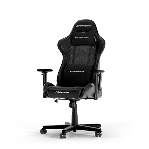 DXRacer FORMULA L Schwarz PVC Leder das Orginal Gaming Stuhl