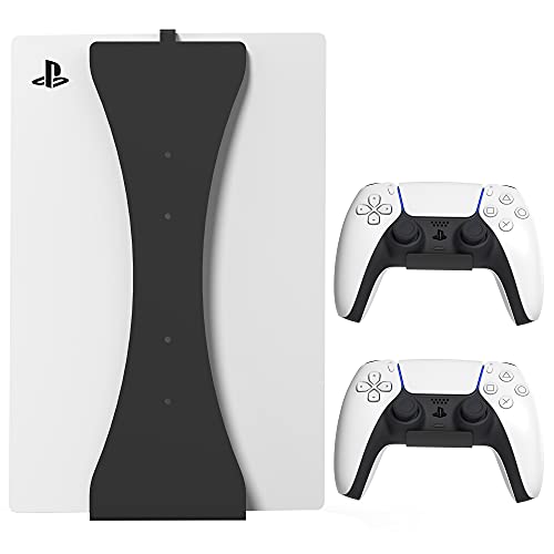 HumanCentric-Wandhalterung, kompatibel mit Original Fat PS5-Wandhalterung mit 2 Controller-Halterungen, Metallhalterung für Fat PlayStation 5, für Disc und Digital, nicht kompatibel mit PS5 Slim