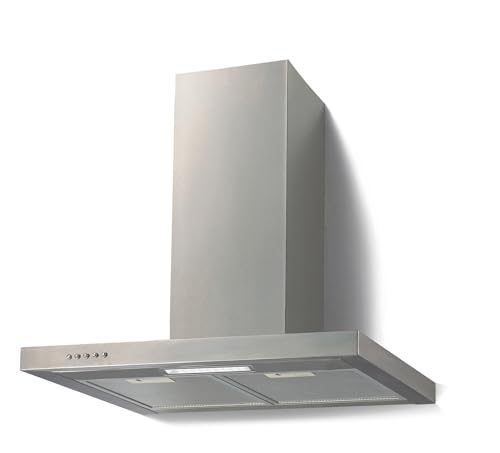PKM 6004W Dunstabzugshaube | Wandhaube | Edelstahlgehäuse | 60 cm | Abluft | Umluft | 3 Leistungsstufen | 69dB | 365 m³/h Luftstrom | LED Beleuchtung