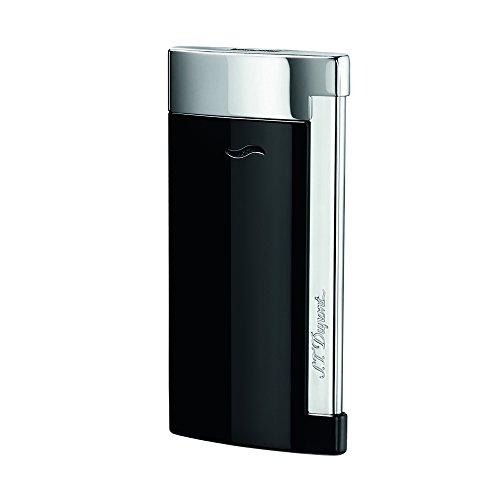 S.T. Dupont Slim 7 Feuerzeug, schwarz/chrom