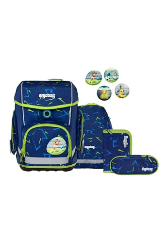 ergobag cubo Set ergonomischer Schulranzen Klassisch 5-teilig 1. Klasse Grundschule