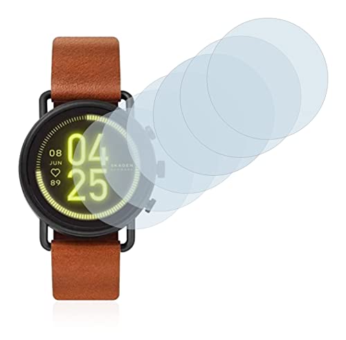 BROTECT Panzerglasfolie für Skagen Connected Falster 3 (42 mm) (6 Stück) Schutzglas Schutzfolie [Extrem Kratzfest 9H, Anti-Fingerprint