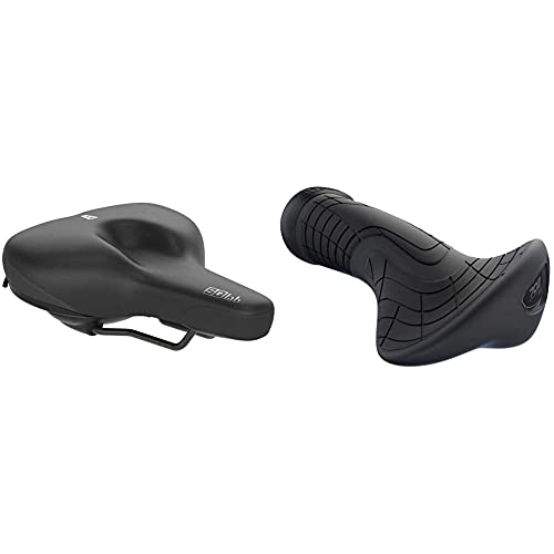 621 M-D Active, City & Comfort Fahrradsattel SQlab & Unisex Sqlab Griffe 702, Größe Fahrrad Griffe, Schwarz, M