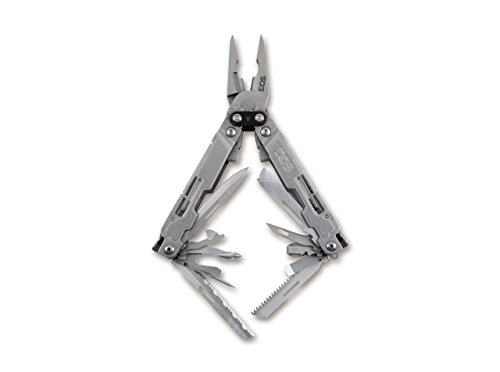 SOG Erwachsene POWERACCESS Deluxe Sheath + HEX KIT Multitool, Silber, One Size