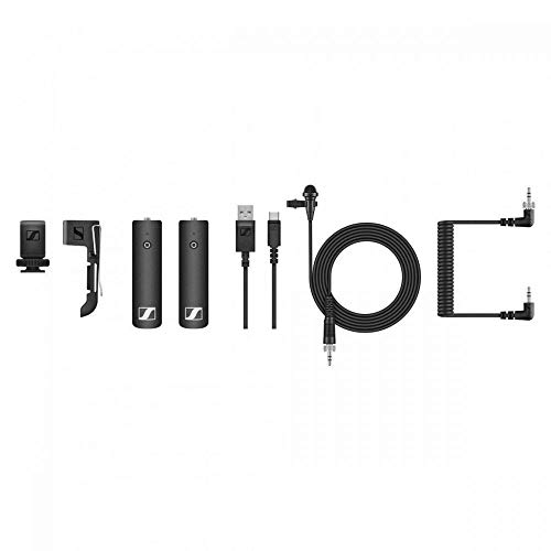 Sennheiser XSW-D Mobiles Lavalier-Kit, Digitales Plug-and-Play Lavalier-Drahtlosmikrofonsystem für Kamera-Audioaufnahmen, Reichweite 75 m, Akkulaufzeit 5 Stunden - 2,4 GHz