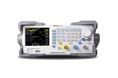 Rigol DG1022Z Arbiträr-Funktionsgenerator – 25 MHz Bandbreite, Dual-Kanäle, 200 MSa/s Abtastrate, USB/LAN für Labor und DIY-Projekte