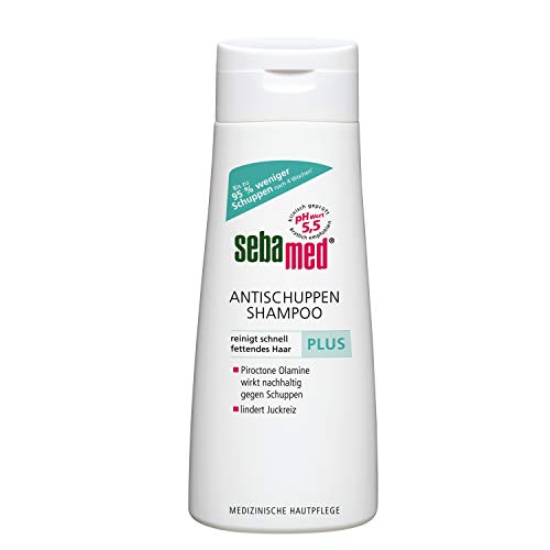 Sebamed Antischuppen Shampoo plus, 95% weniger Schuppen nach 4 Wochen, Shampoo für Damen und Herren, auch zur Bekämpfung von fettendem Haar und Juckreiz, 200 ml