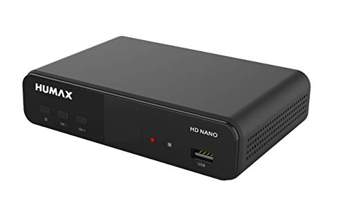 Humax Digital HD Nano Digitaler HD Satellitenreceiver 1080P Digital HDTV Sat-Receiver mit 12V Netzteil Camping - Astra vorinstalliert - HDMI, SCART, DVB-S/S2, ohne HDMI Kabel