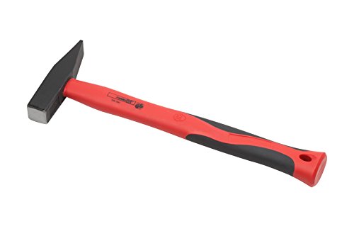 Meister Schlosserhammer - 100 g Kopfgewicht - Robuster Fiberglas-Stiel - Stahlgusskopf / Ingenieurhammer / Hammer mit Glasfaser-Stiel / 2212060
