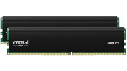 Crucial Pro DDR4 RAM 32GB Kit (2x16GB) 3200MHz, Intel XMP 2.0, PC Computer Arbeitsspeicher - CP2K16G4DFRA32A