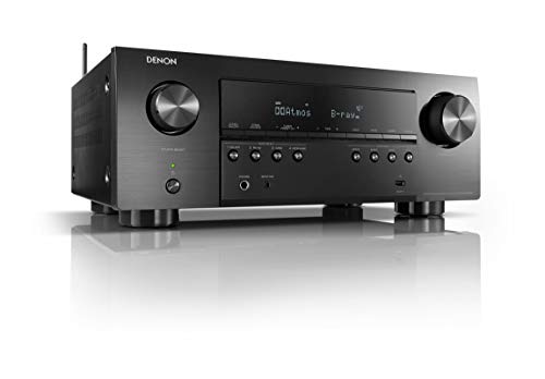 Denon AVR-S960H 7.2-Kanal AV-Receiver, HiFi Verstärker, Alexa kompatibel, 6 HDMI Eingänge und 2 Ausgänge, 8K HDMI, Bluetooth, WLAN, Musikstreaming, Dolby Atmos, AirPlay 2, HEOS Multiroom