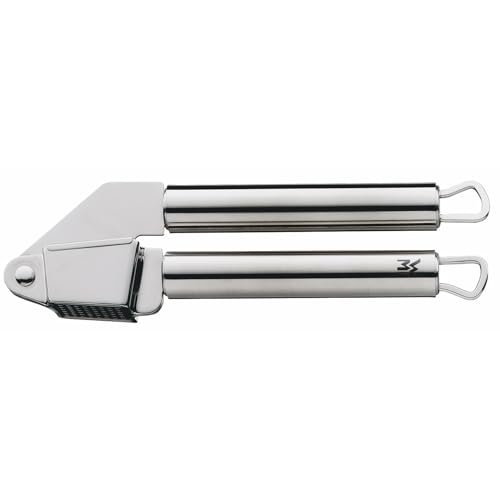 WMF Profi Plus Knoblauchpresse Edelstahl 17,5 cm, Cromargan Edelstahl teilmattiert, Knoblauchpresse spülmaschinengeeignet