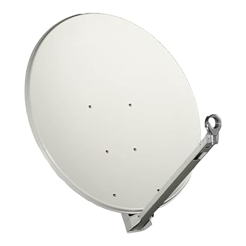 Gibertini OP65X XP Profi 65cm Alu Satelliten-Schüssel [SEHR GUT] Aluminium Sat-Spiegel (Weiß/Lichtgrau)