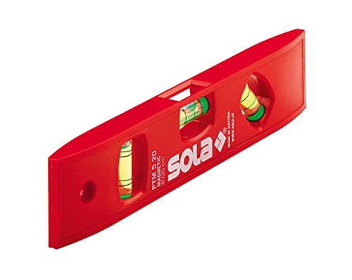SOLA Torpedo-Wasserwaage PTM 5 mit Magnetstreifen