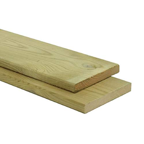 Gartenwelt Riegelsberger Glattkantbrett Kiefer imprägniert 20x145 mm Länge 160 cm Konstruktionsholz Dielen Brett 4-seitig glatt gehobelt