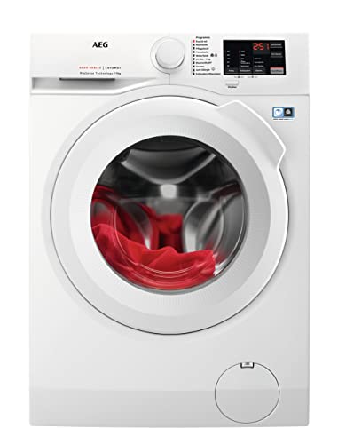 AEG L6FBA50490 Waschmaschine / 9,0 kg / Leise / Mengenautomatik / Nachlegefunktion / Kindersicherung / Wasserstopp / 1400 U/min