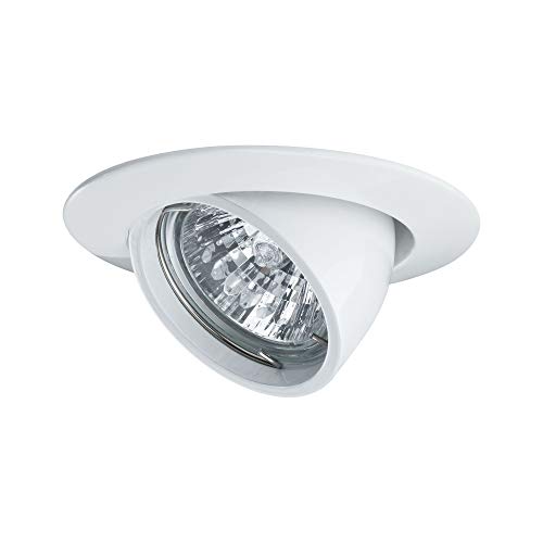 Paulmann 98773 LED Einbauleuchte Premium Line 51 mm Einbaustrahler Weiß kippbar Einbaulampe max. 1x50W 12V Spot GU5,3 Deckeneinbau