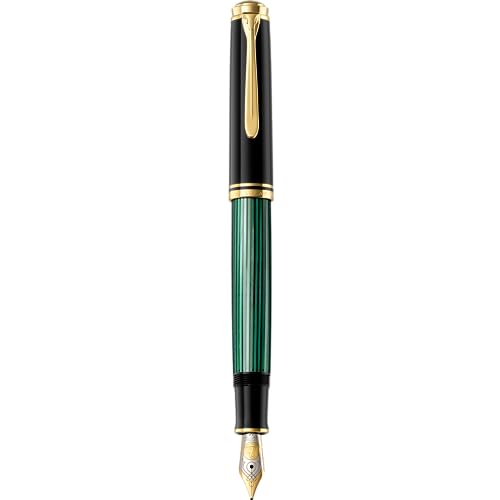 Pelikan Souverän M800 Kolbenfüllfederhalter schwarz/grün