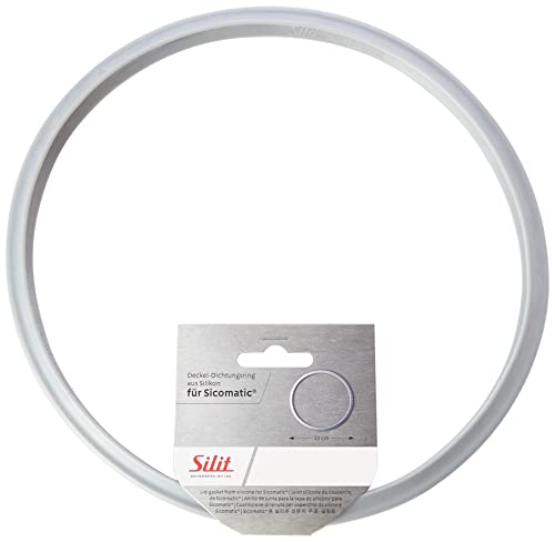 Silit Ersatzteil Sicomatic Dichtungsring 22 cm, für Schnellkochtopf 3l, 4,5l, 6,5l, 8,5l, Silikonring, Bunt