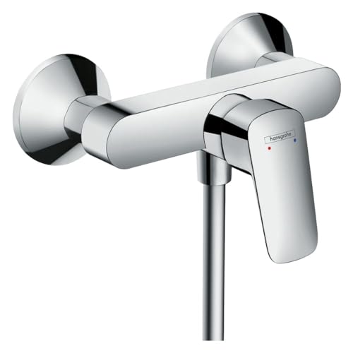 hansgrohe Logis - Duscharmatur Aufputz für 1 Verbraucher, Mischbatterie Dusche, Einhebelmischer, Chrom